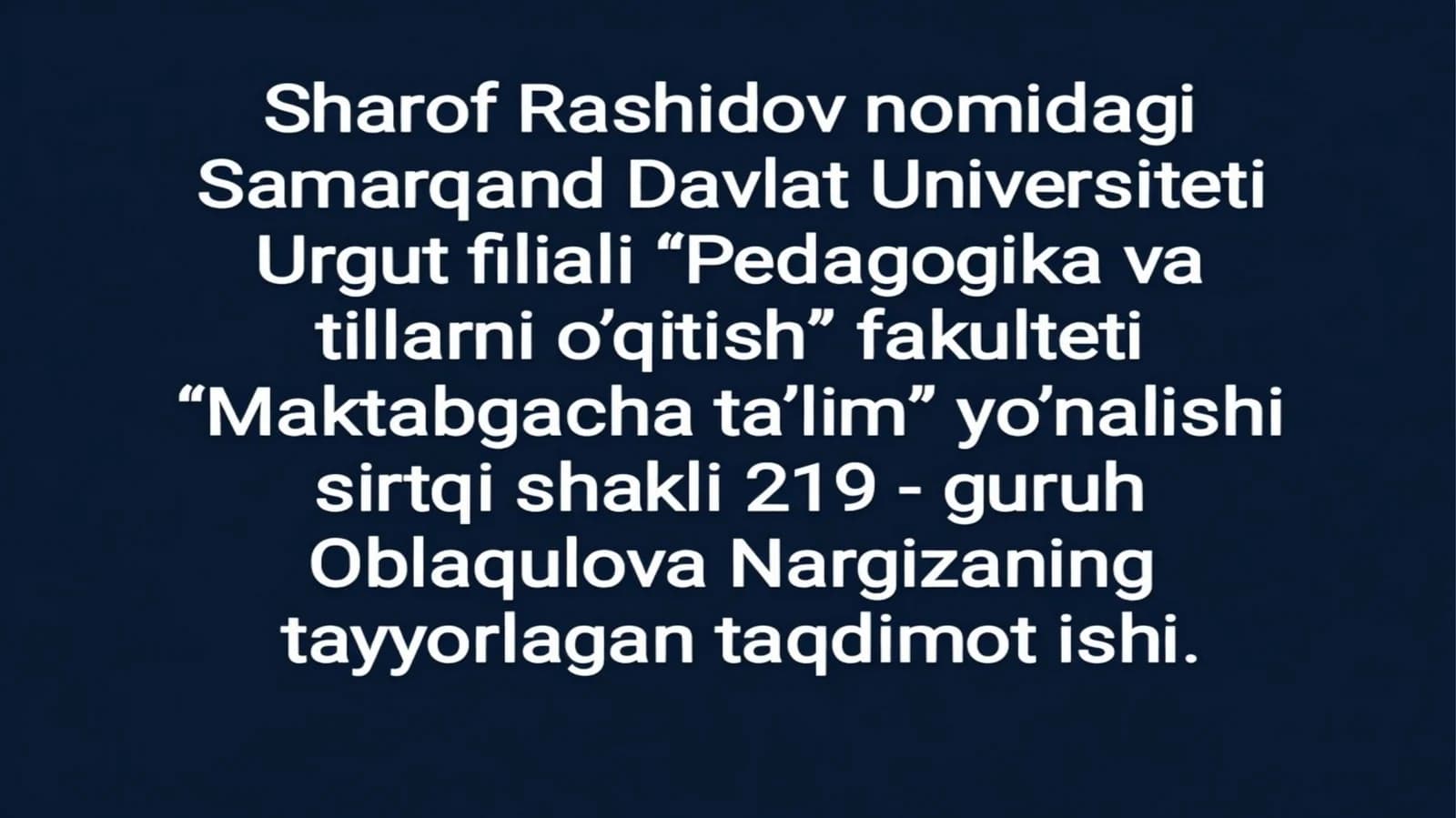 Kinolentalar yordamida mashg‘ulotlar tashkil etish
