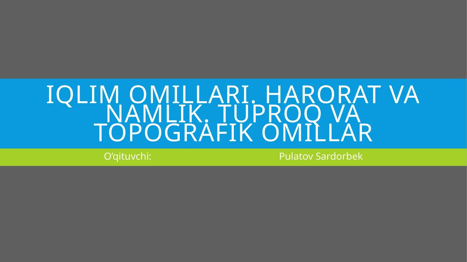 Harorat omili