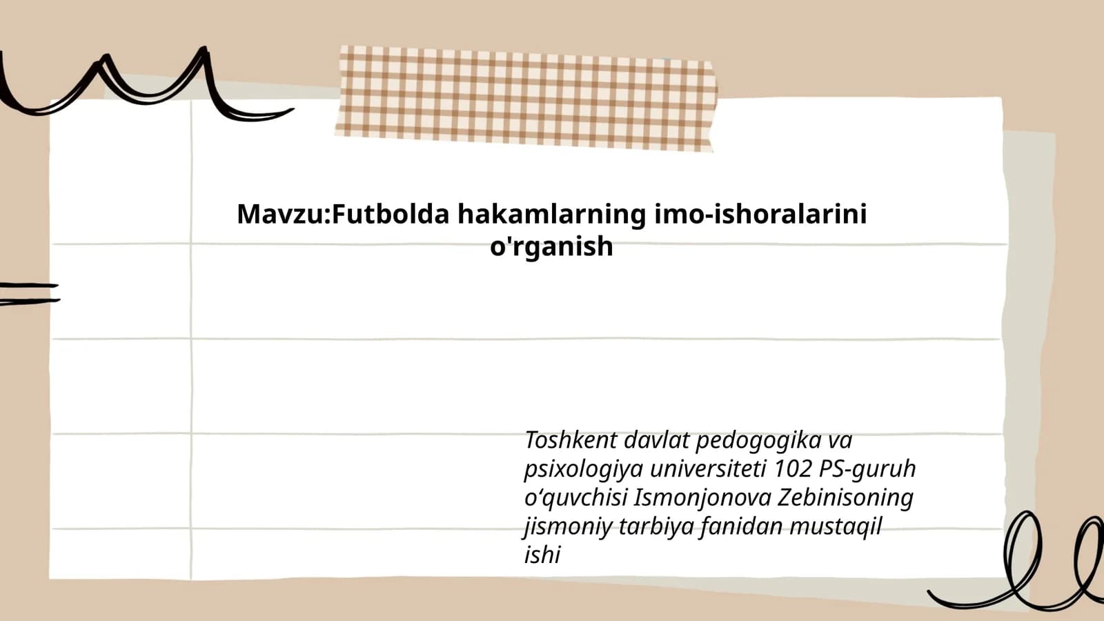 Futbolda hakamlarning imo-ishoralarini o'rganish