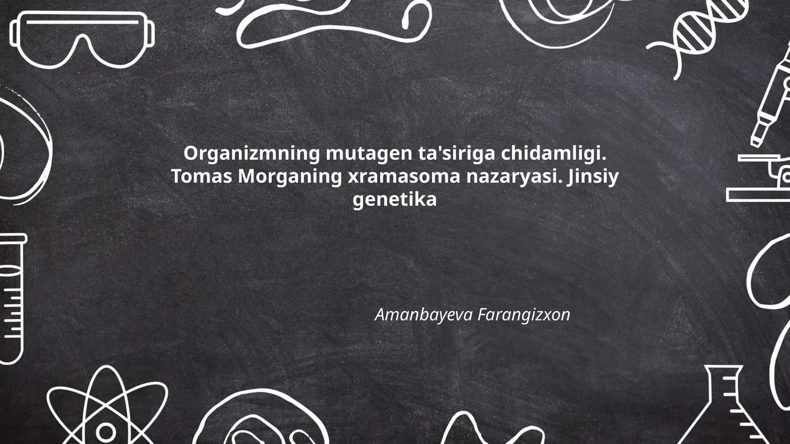 Organizmning mutagen ta'siriga chidamligi