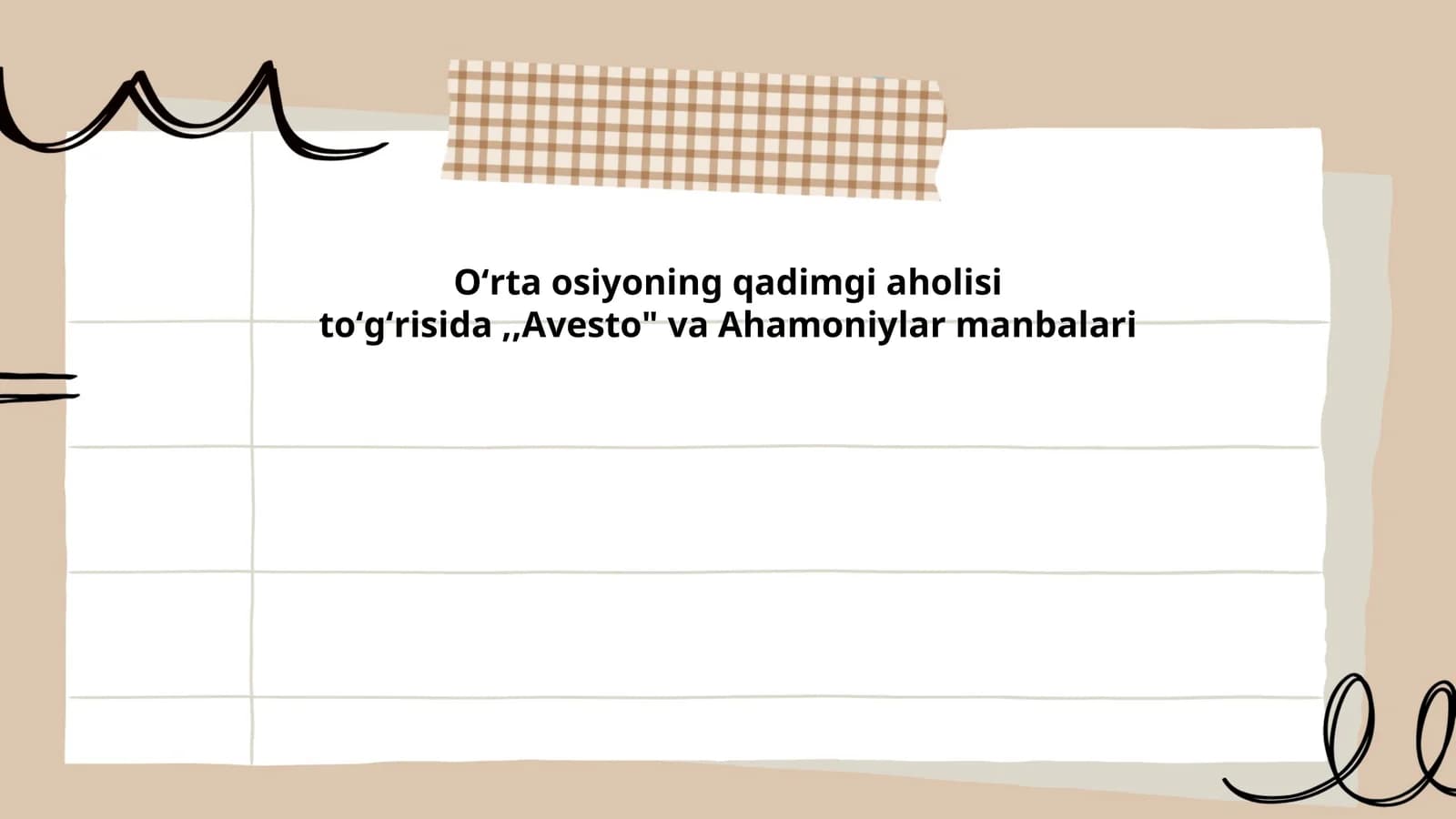 Avesto va Ahamoniylar Manbalari