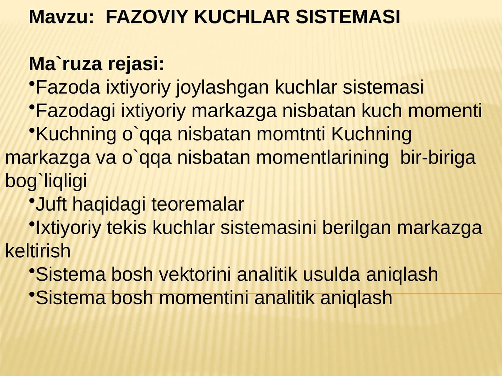 FAZOVIY KUCHLAR SISTEMASI