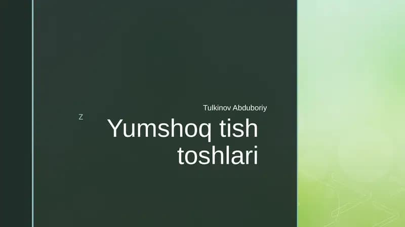 Оддий беморлар учун тиббий терминология