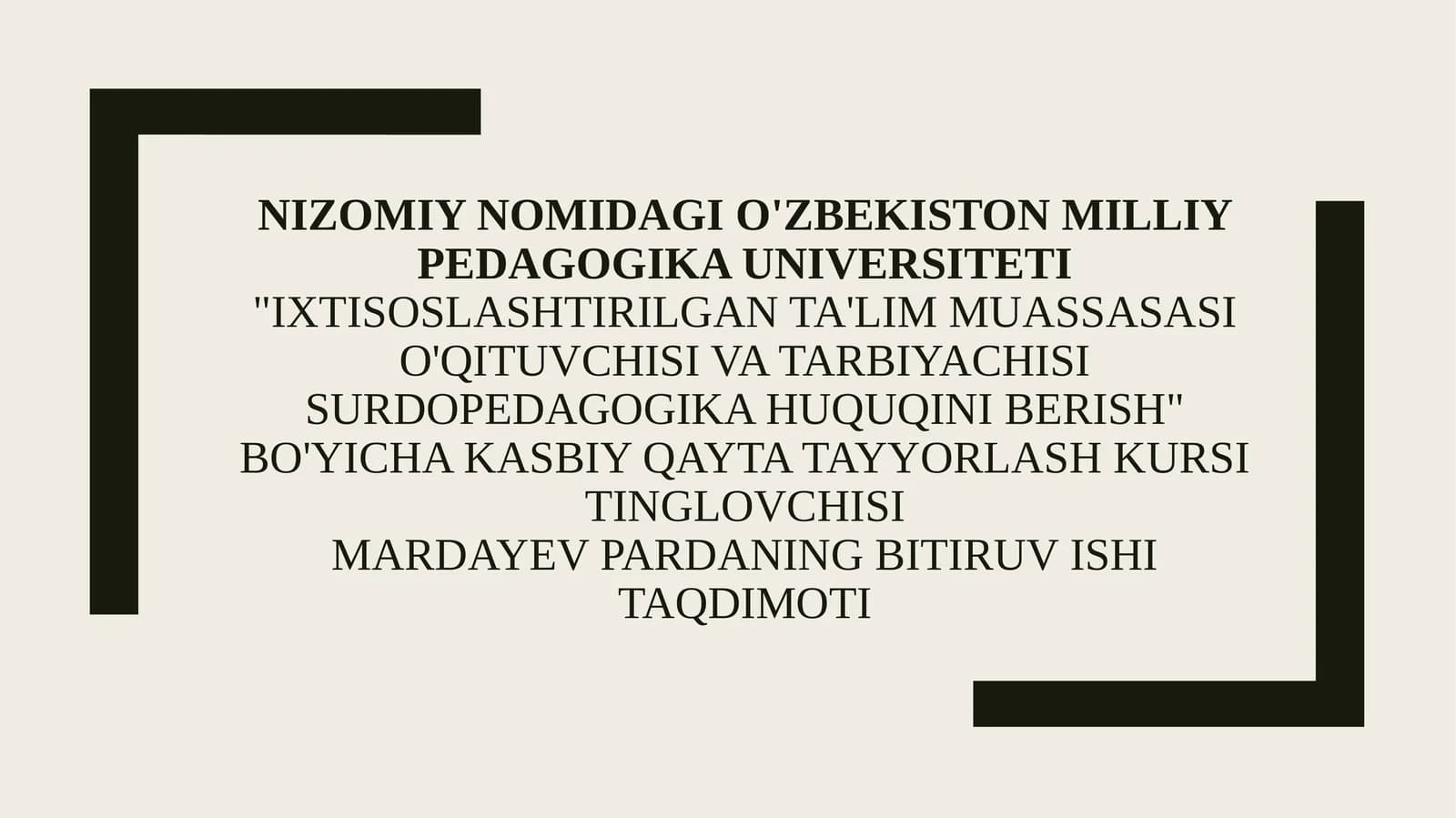 Zaif eshituvchi bolalar ta'lim muassasalarida korreksion-tarbiyaviy ishlar mazmuni