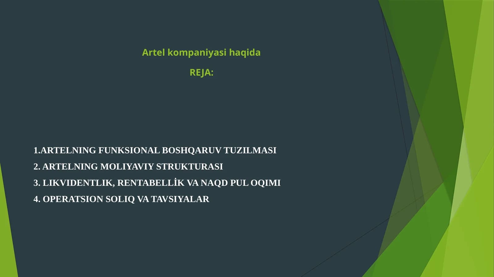 Artel kompaniyasi