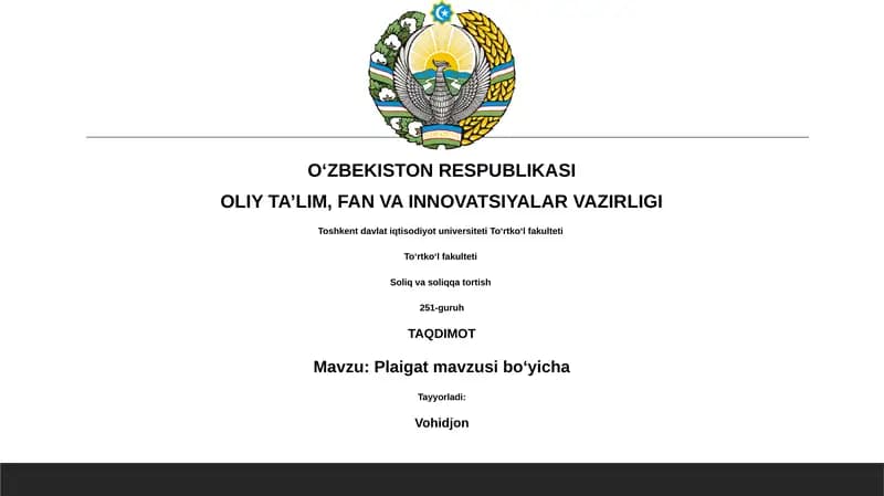 Plaigat mavzusi boʻyicha