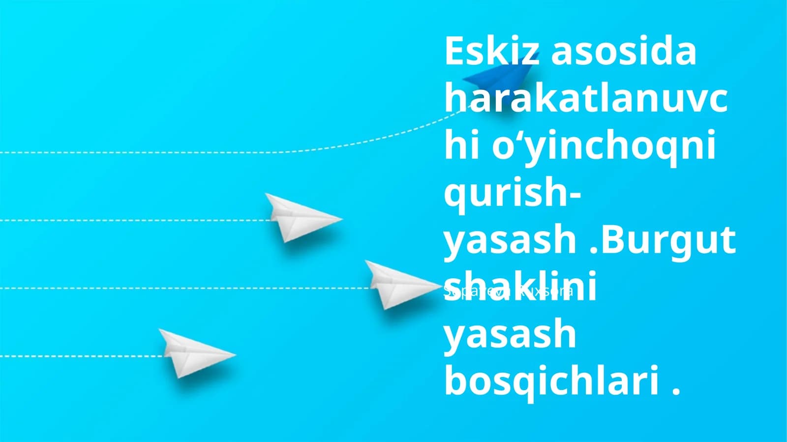 Burgut Tanasini Yaratish