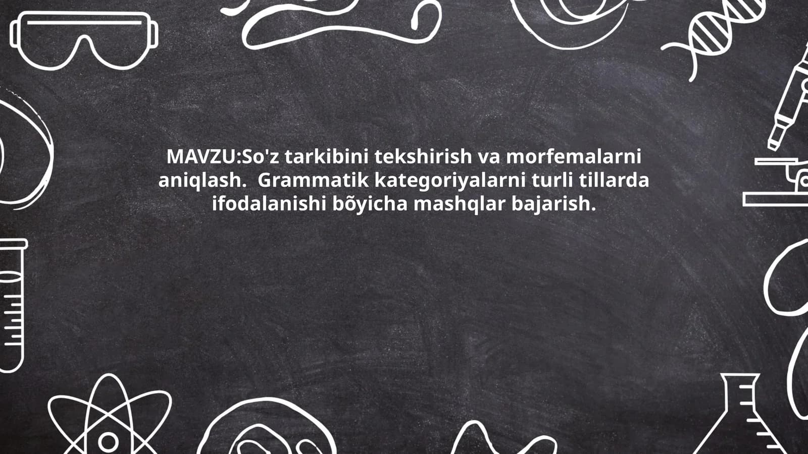 So'z tarkibini tekshirish va morfemalarni aniqlash