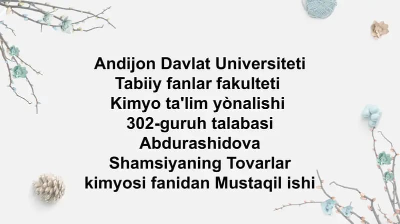 Baliq va baliq mahsulotlari