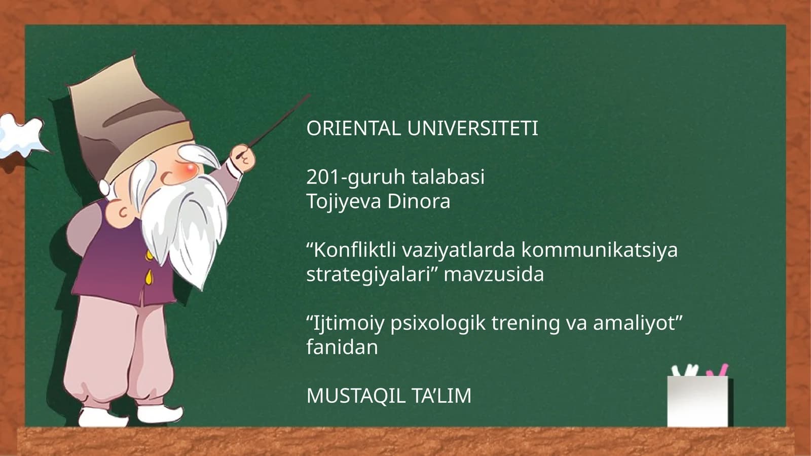 “Konfliktli vaziyatlarda kommunikatsiya strategiyalari”