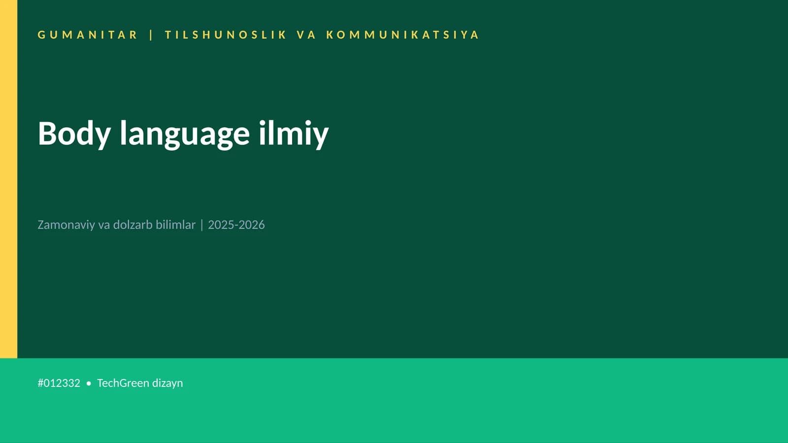 Body language ilmiy