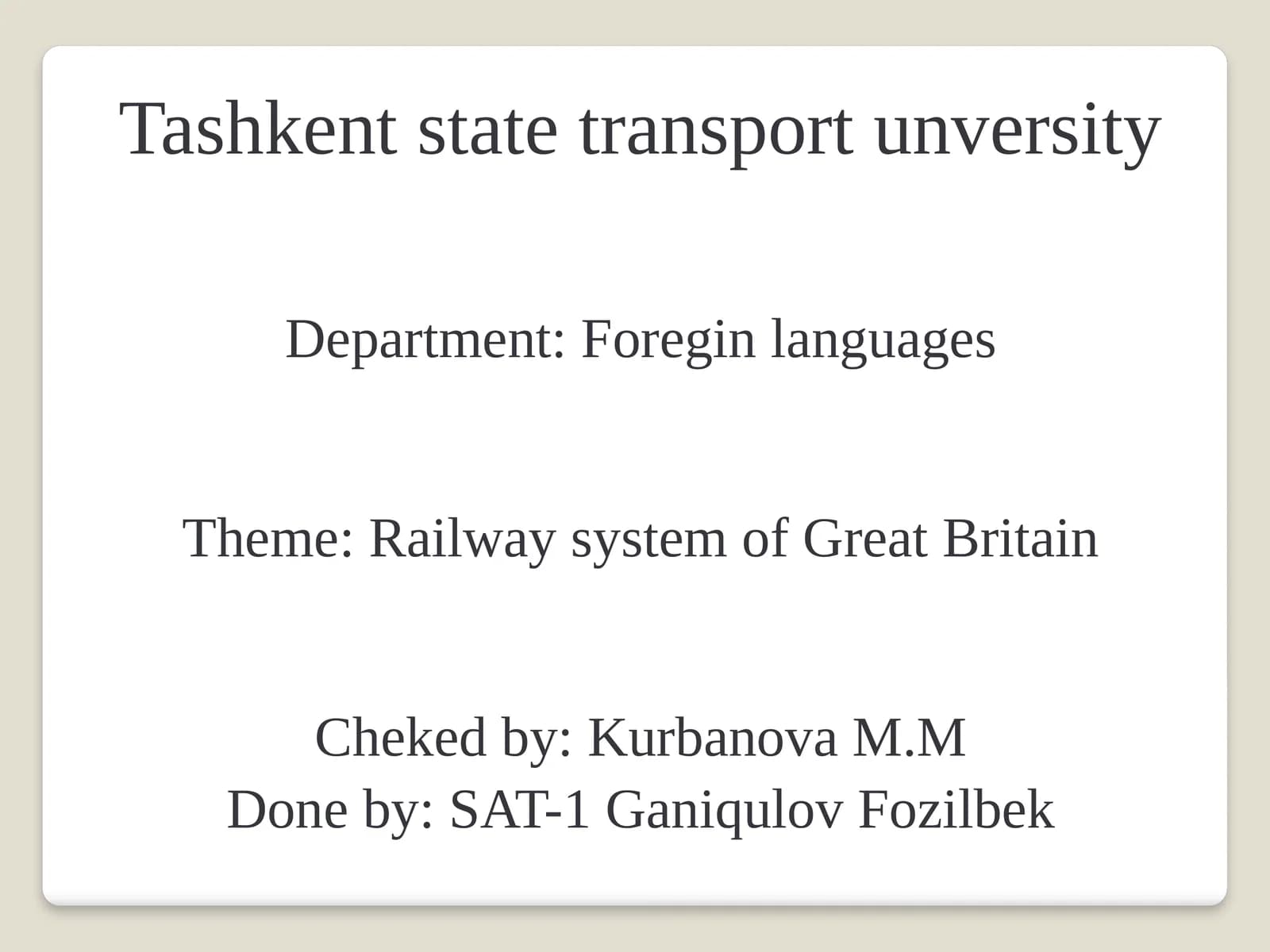 Railway system of Great Britain