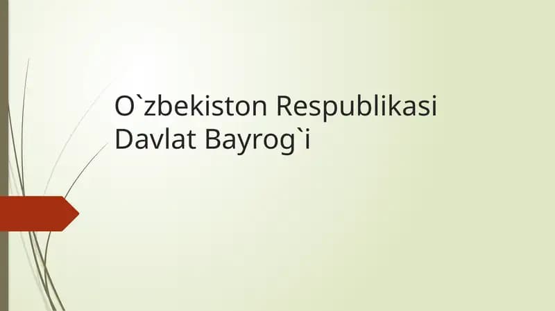 Ozbekiston davlat bayrogi