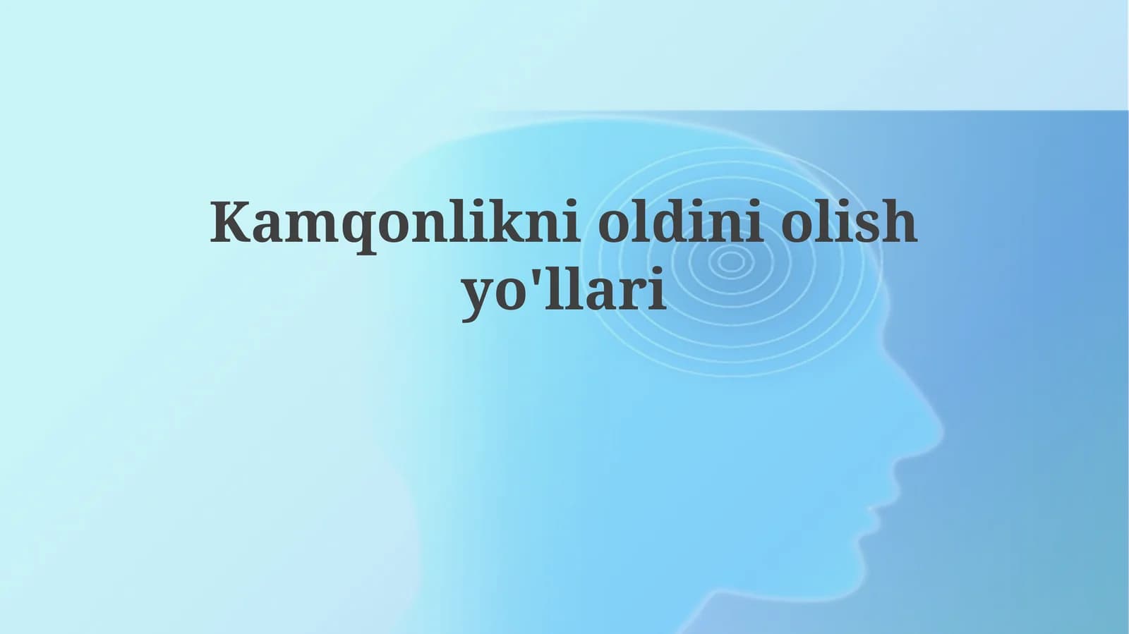 Anemiyaning oldini olish yo'llari