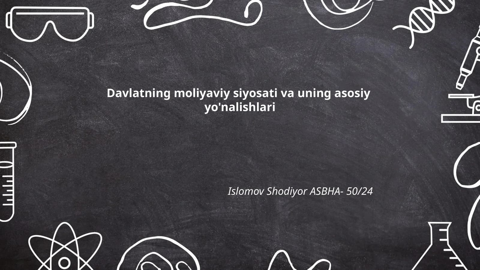Davlatning moliyaviy siyosati va uning asosiy yo'nalishlari
