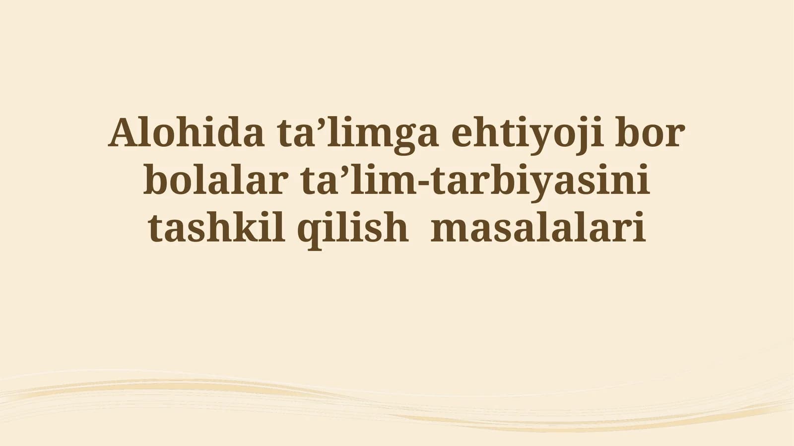 Oila, maktab va jamiyatning o'zaro hamkorligi