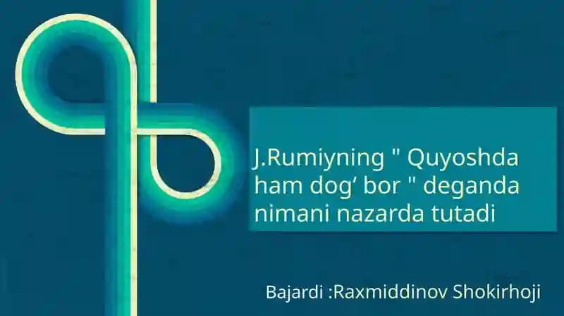 Quyoshda ham dogʻ bor