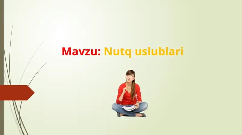 Nutq uslublari