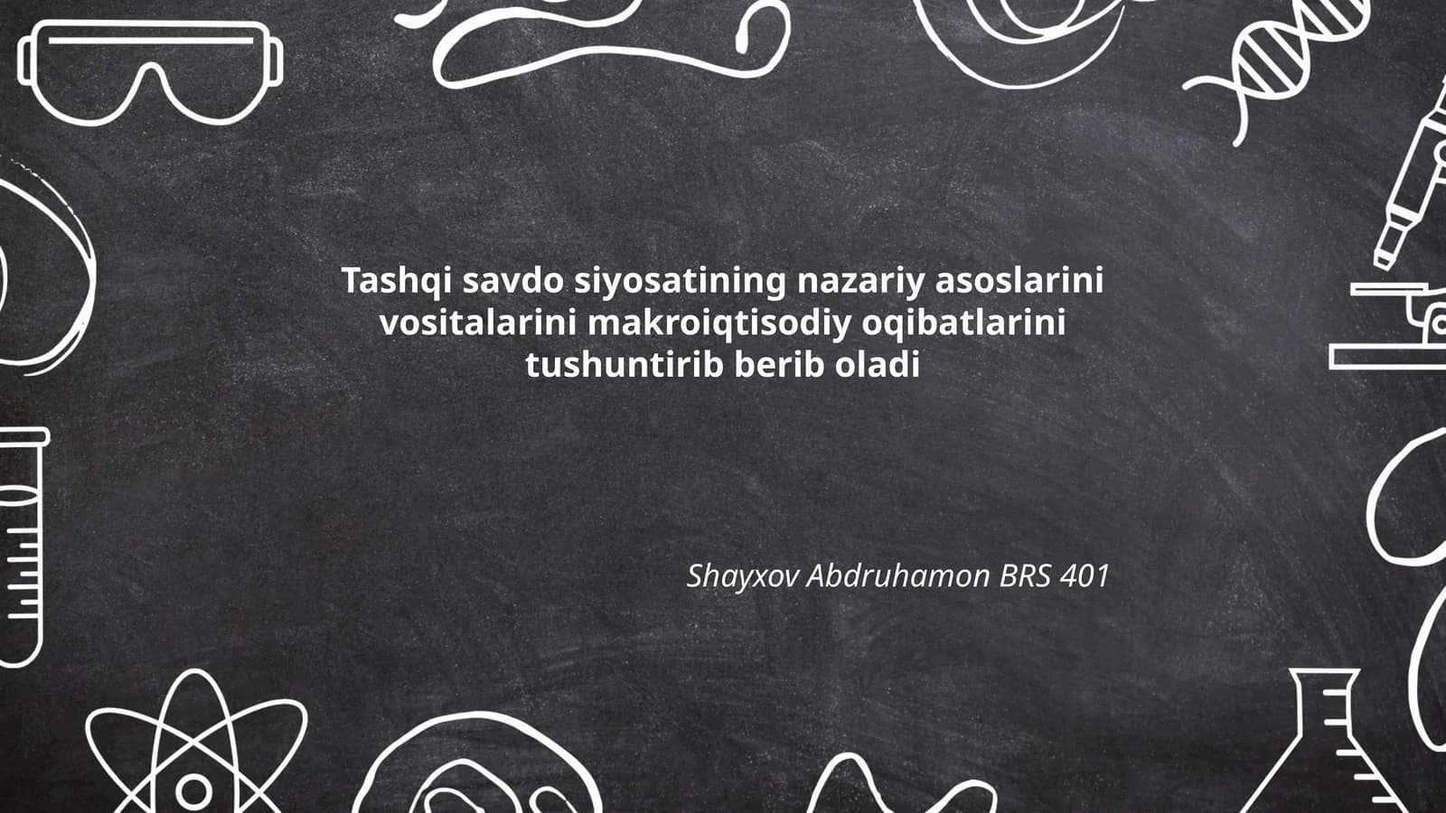 Shayxov Abdruhamon BRS 401
