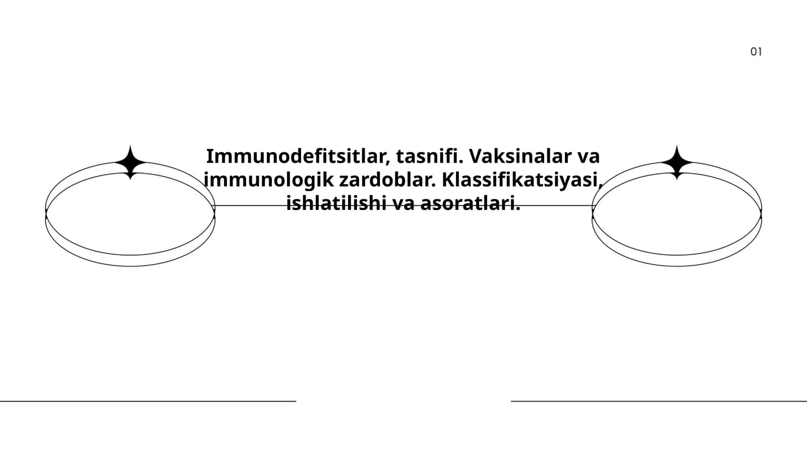 Immunodefitsitlar, tasnifi. Vaksinalar va immunologik zardoblar. Klassifikatsiyasi, ishlatilishi va asoratlari