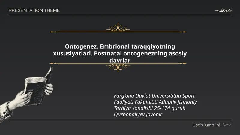 Ontogenez