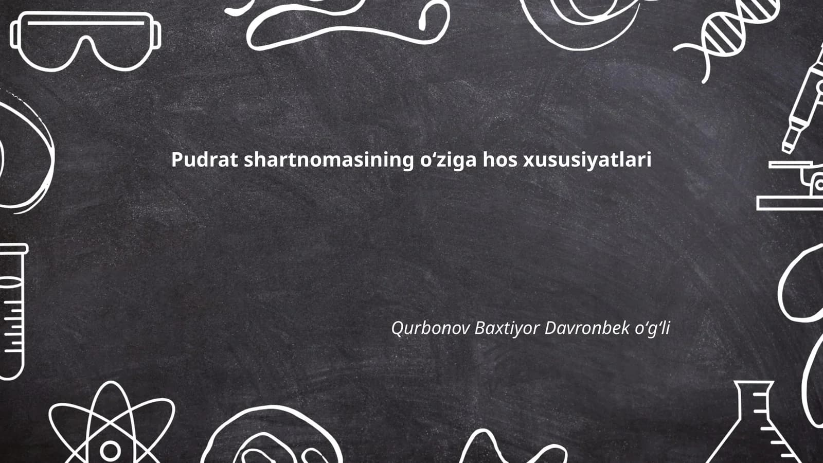 Pudrat shartnomasining oʻziga hos xususiyatlari