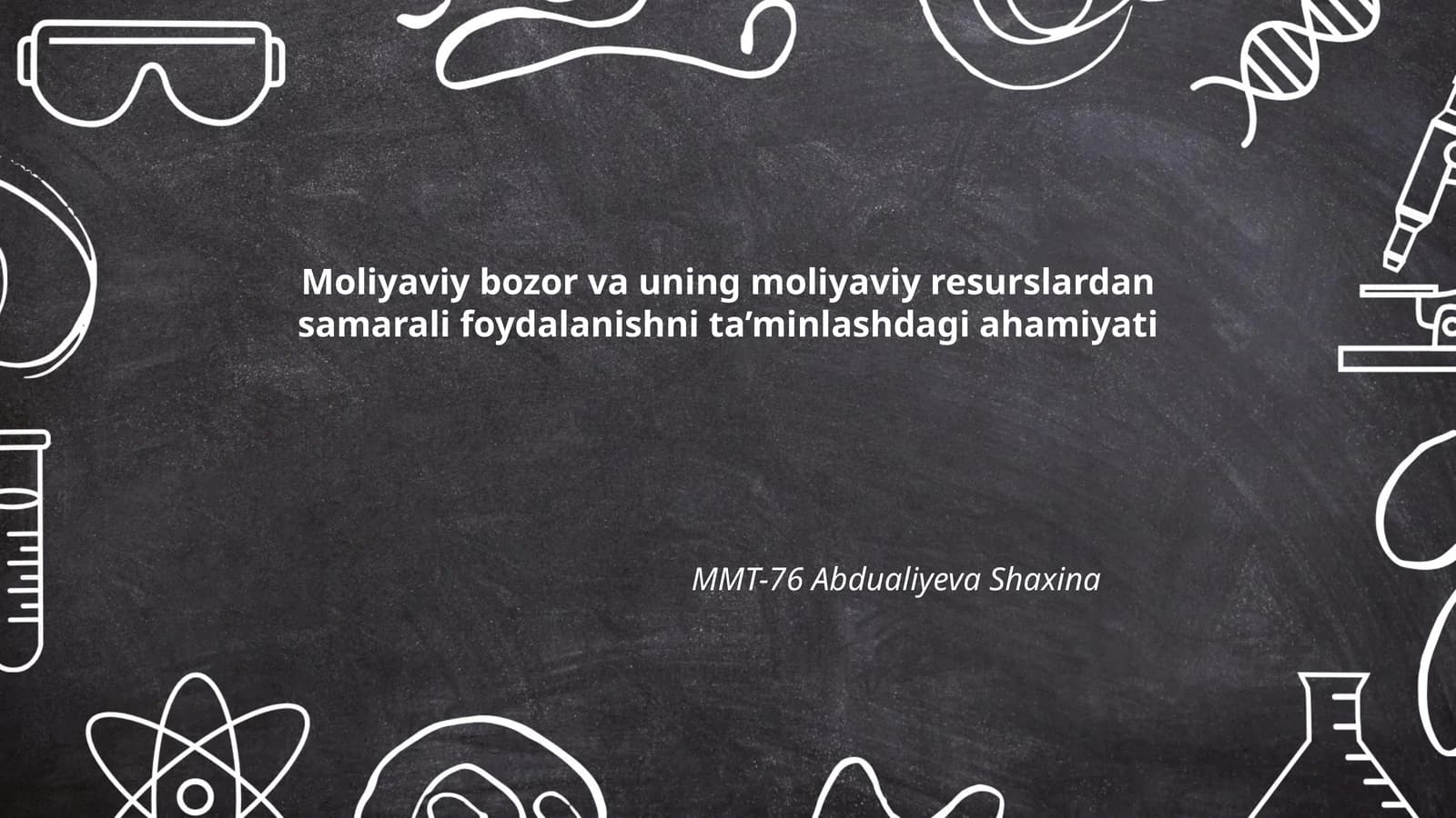 Moliyaviy bozor va uning moliyaviy resurslardan samarali foydalanishni ta’minlashdagi ahamiyati