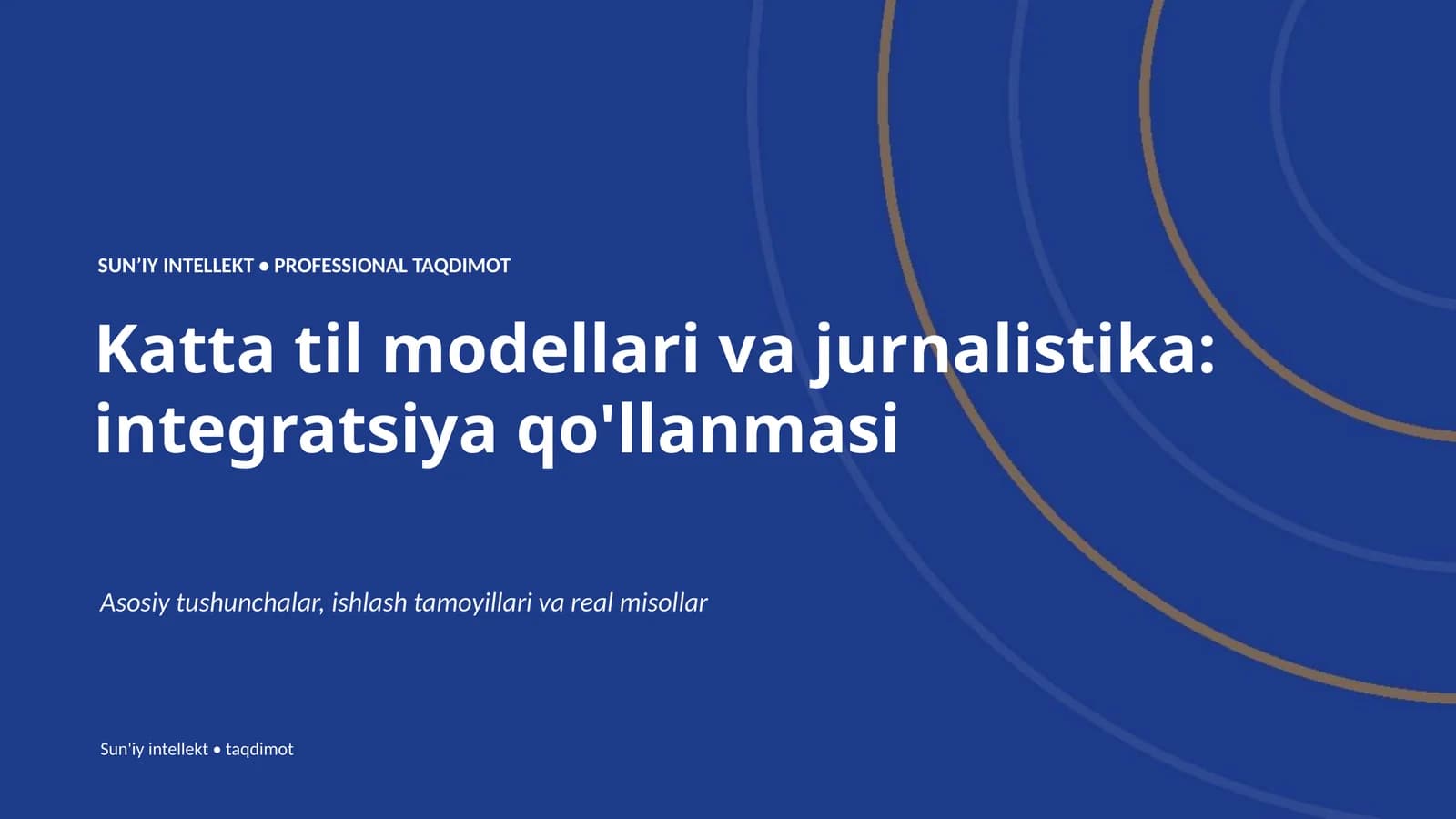 Katta til modellari va jurnalistika: integratsiya qo'llanmasi