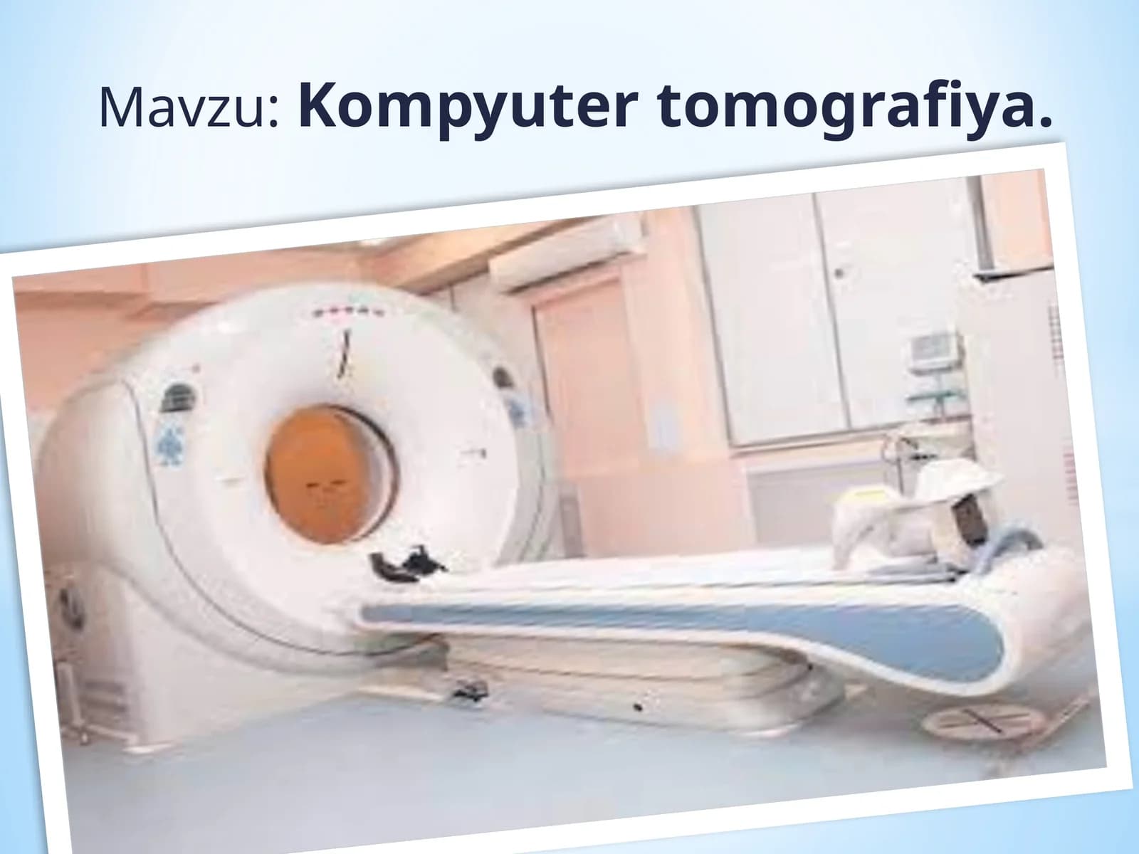 Kompyuter tomografiya