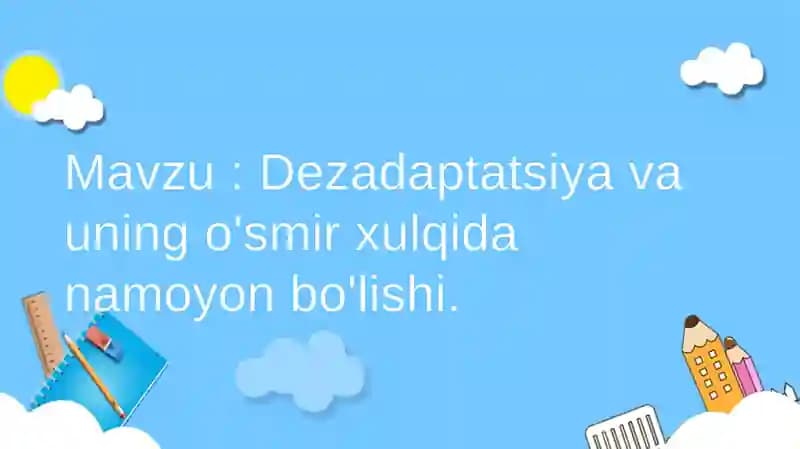 Dezadaptatsiya