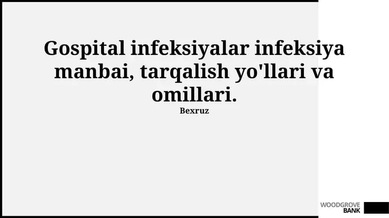 Gospital infeksiyalar