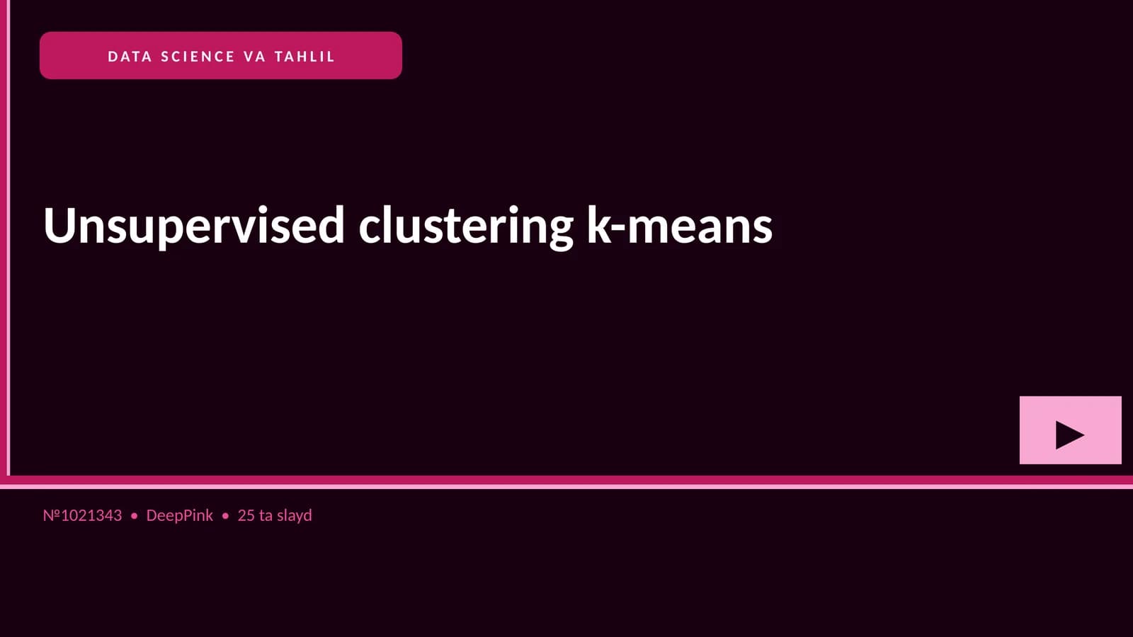 DATA SCIENCE VA TAHLIL