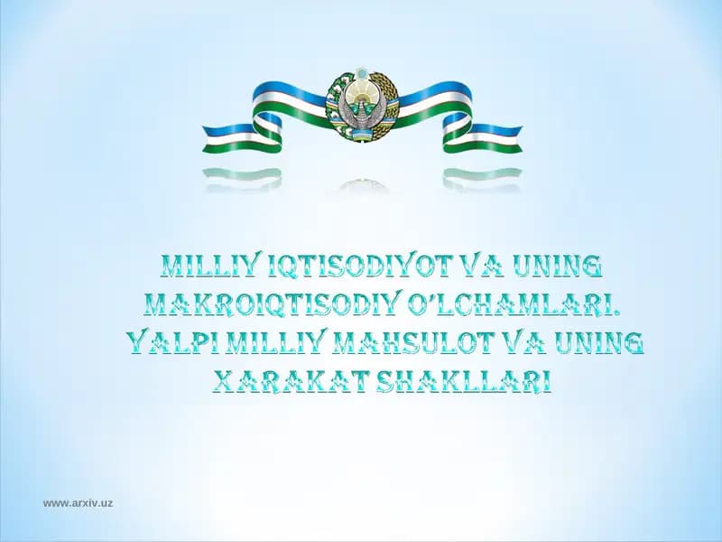Milliy iqtisodiyot