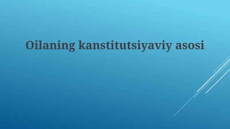Oilaningkanstitutsiyaviyasosi