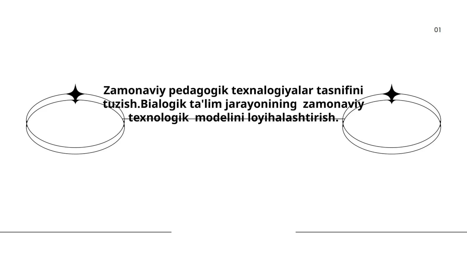 Zamonaviy pedagogik texnologiyalar tasnifini tuzish
