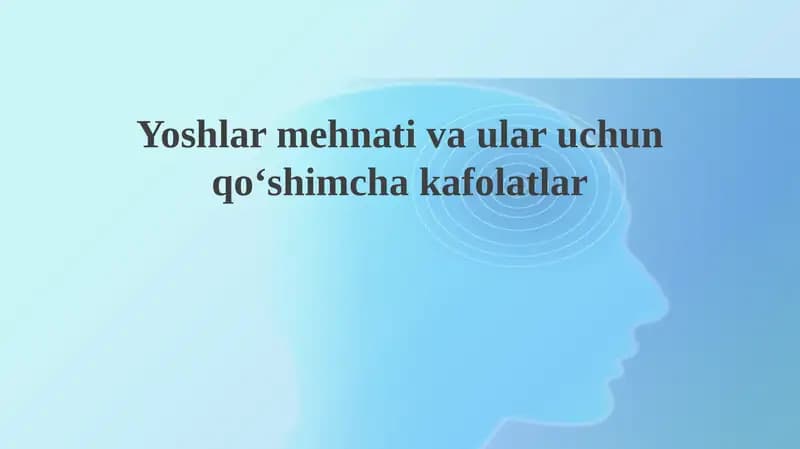 Yoshlar Mehnati