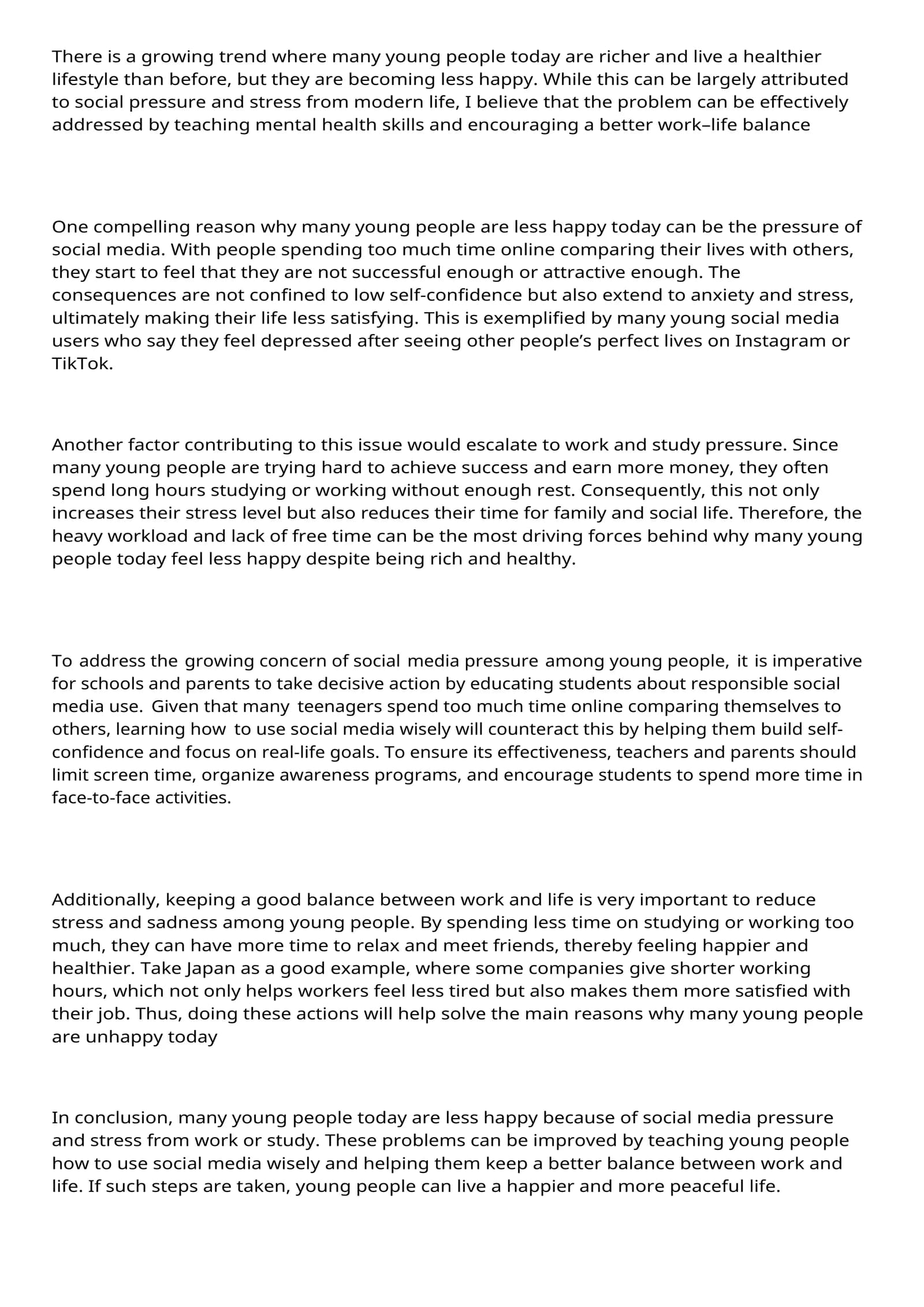 The Impact of Social Media on Youth Happiness