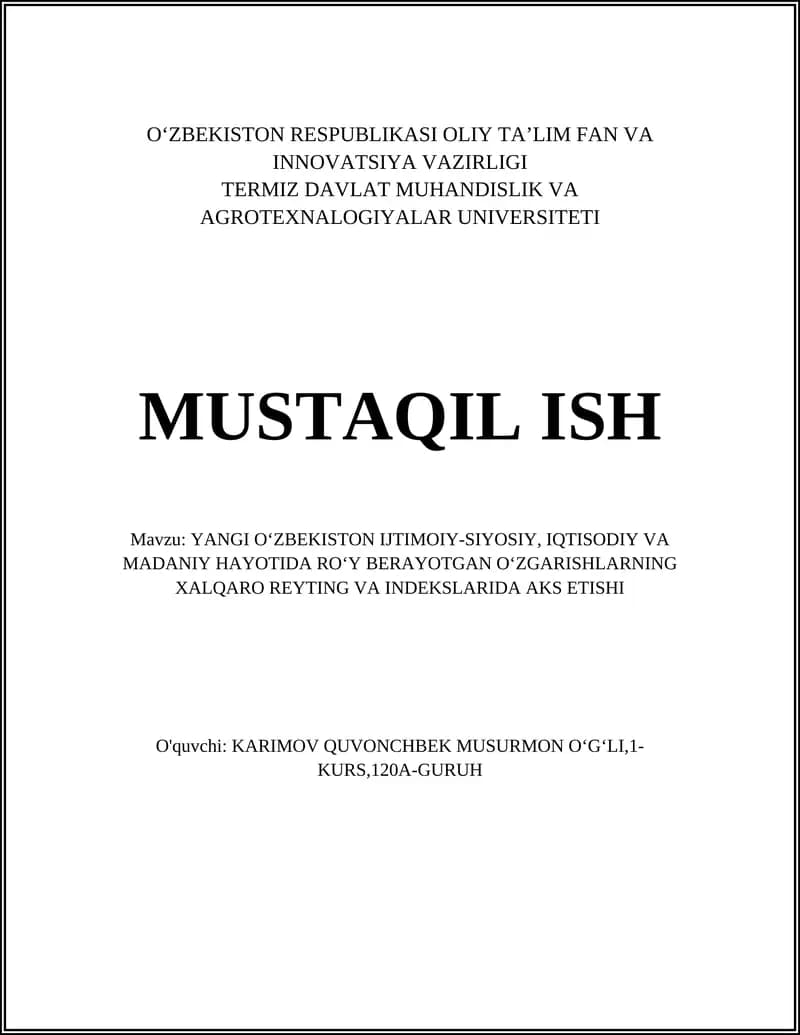 Yangi Oʻzbekistonning Transparency International Korruptsiya Idrok etilishi indeksidagi oʻrnining o‘zgarishi