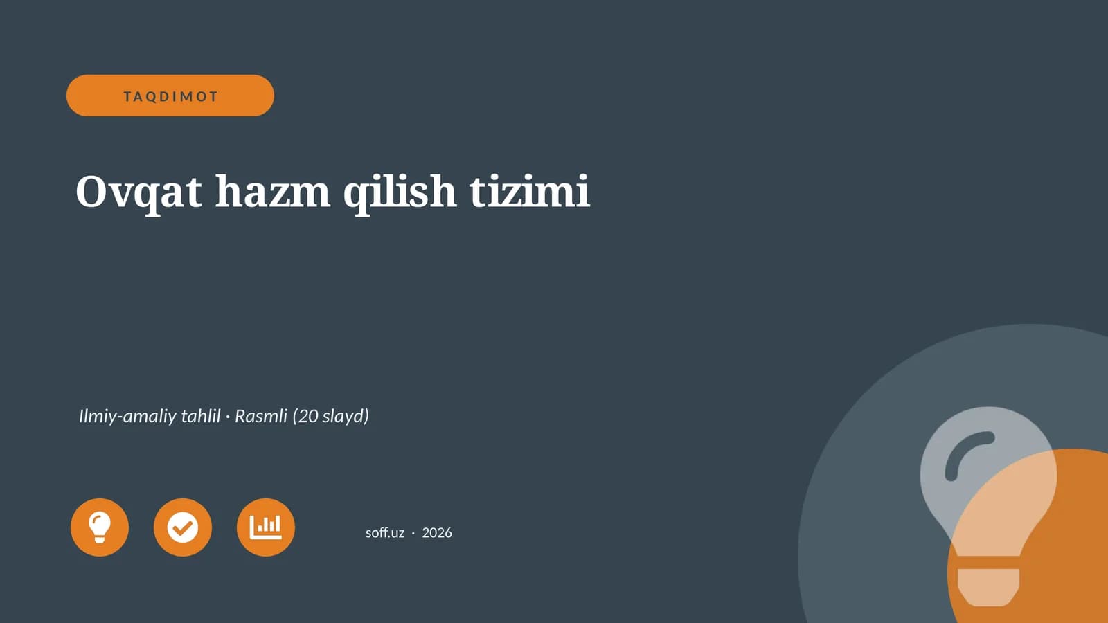 Ovqat hazm qilish tizimi