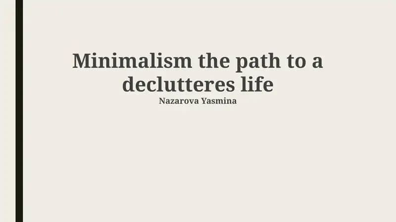 Minimalism the path to a declutteres life