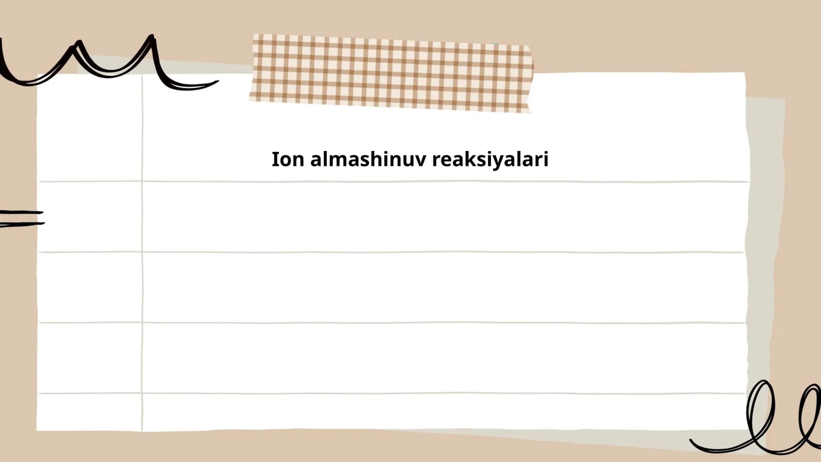 Ion almashinuv reaksiyalari