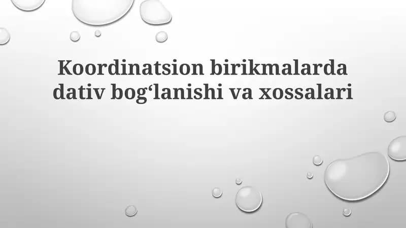 Koordinatsion birikmalarining kimyoviy bog'lanishlari