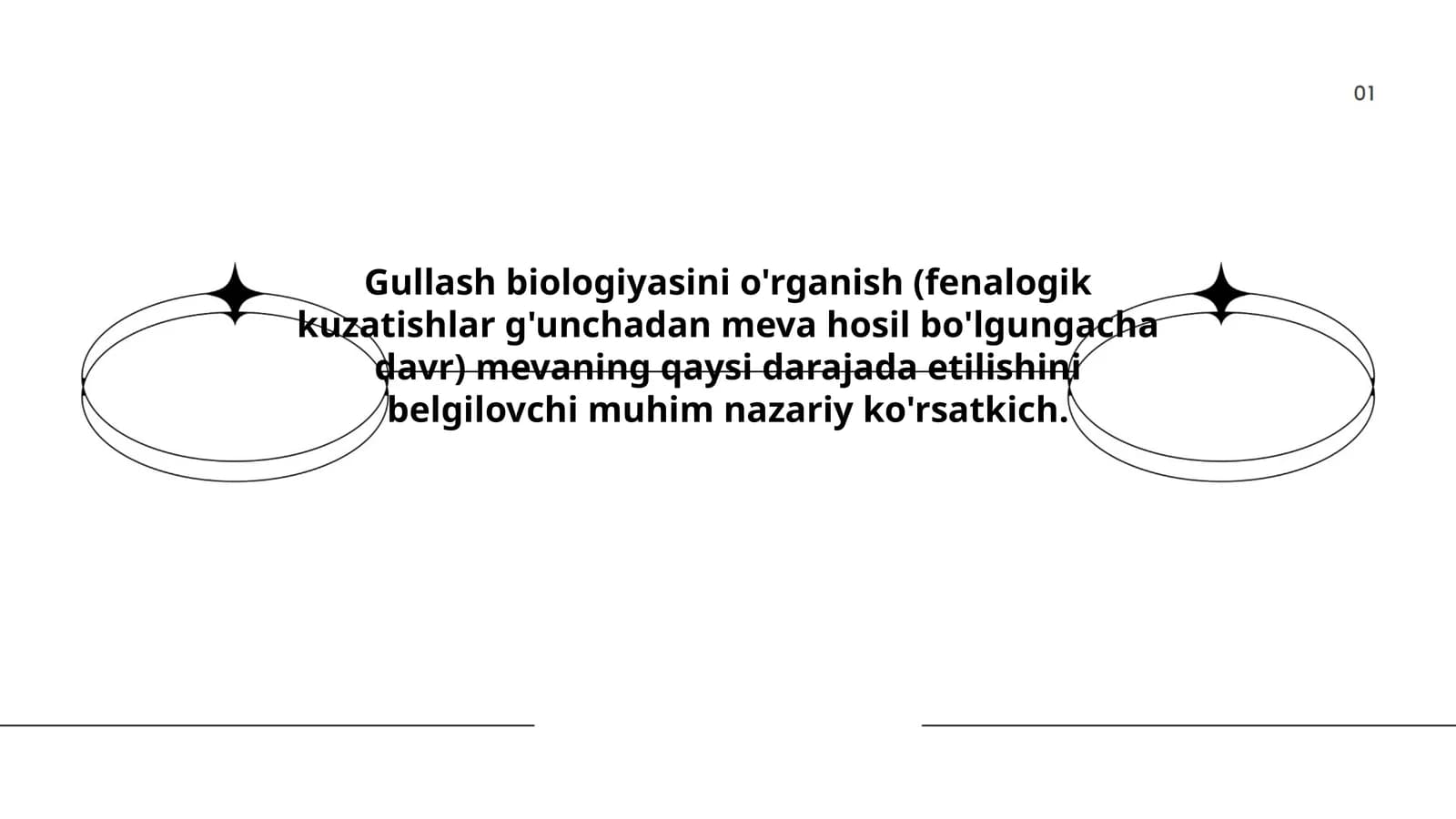 Gullash biologiyasini o'rganish