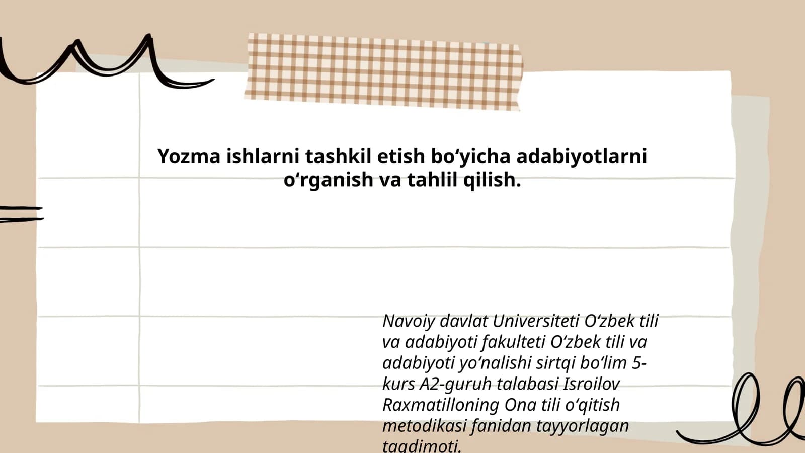 Ona tili oʻqitish metodikasi