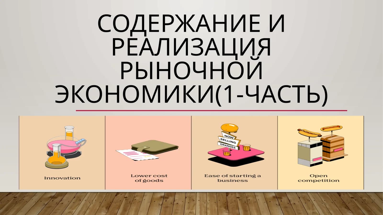 Содержание и реализация рыночной экономики(1-Часть)