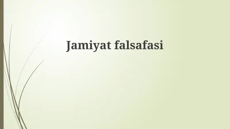 Jamiyatfalsafasi