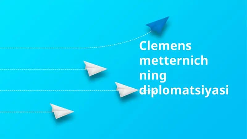 Clemens Metternich ning diplomatsiyasi