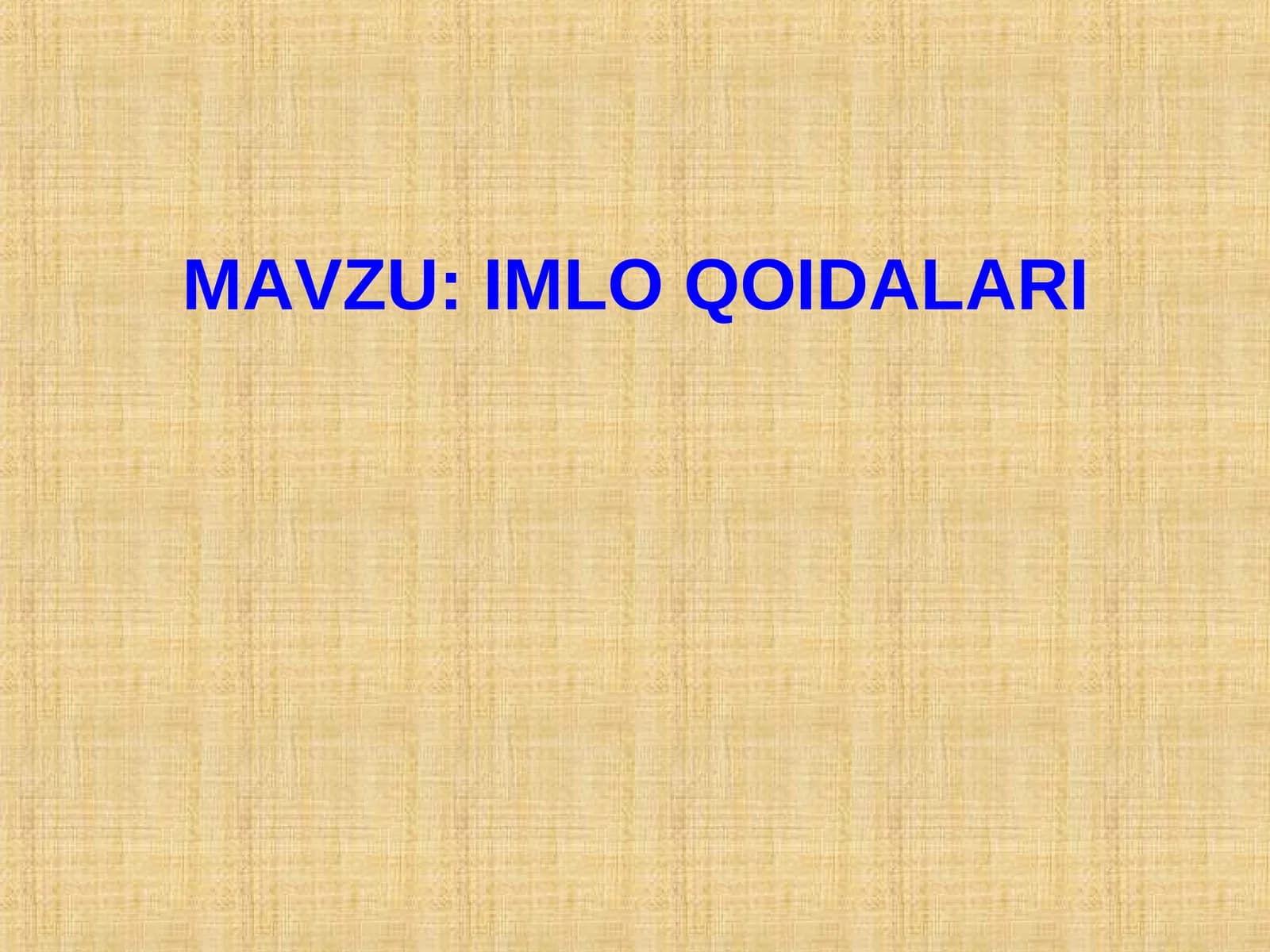 IMLO QOIDALARI