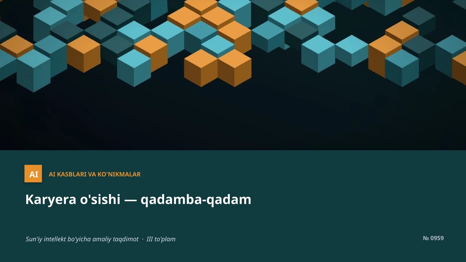 AI KASBLARI VA KO'NIKMALAR