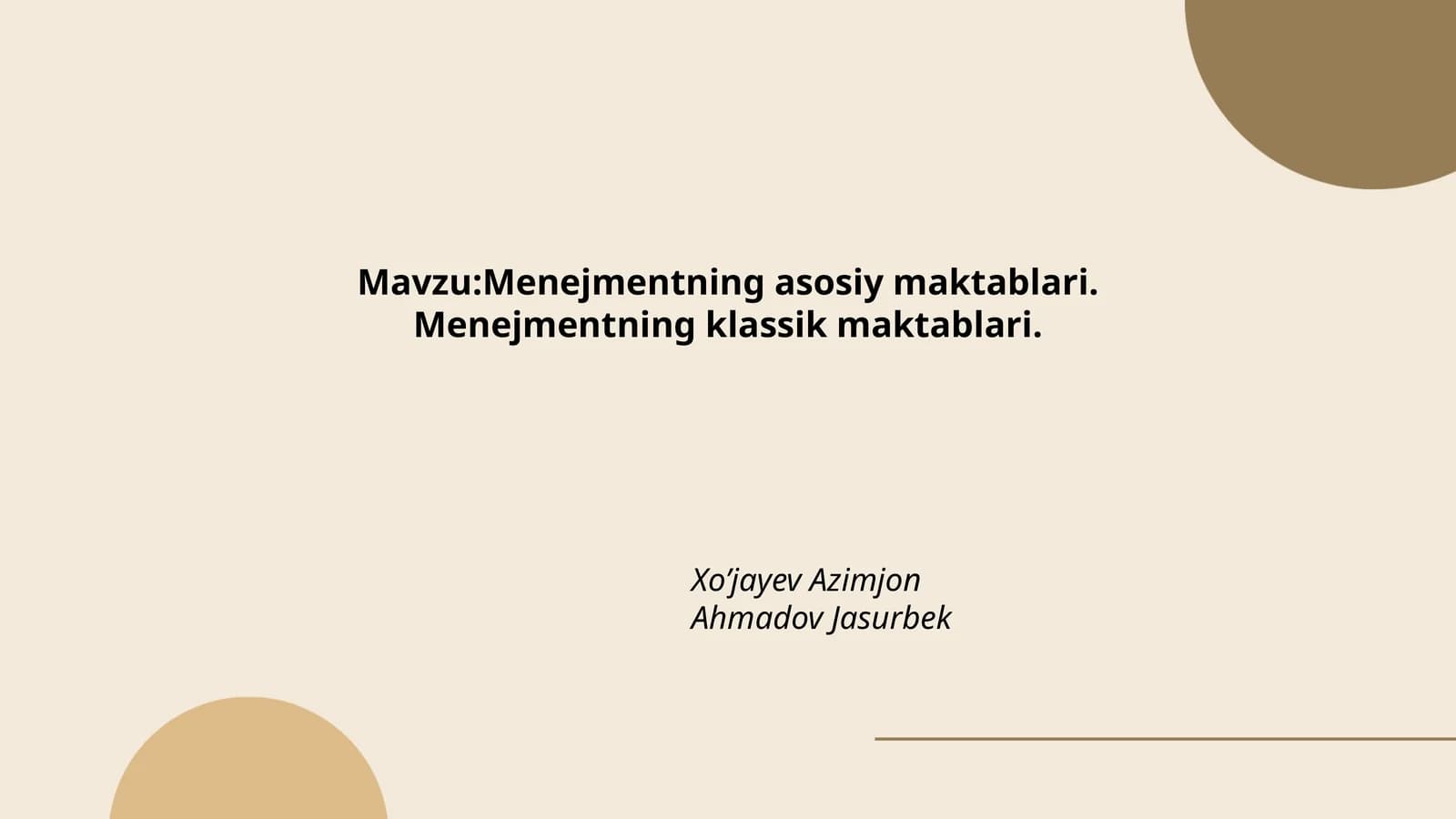 Menejmentning klassik maktabining tarixi va paydo bo'lishi